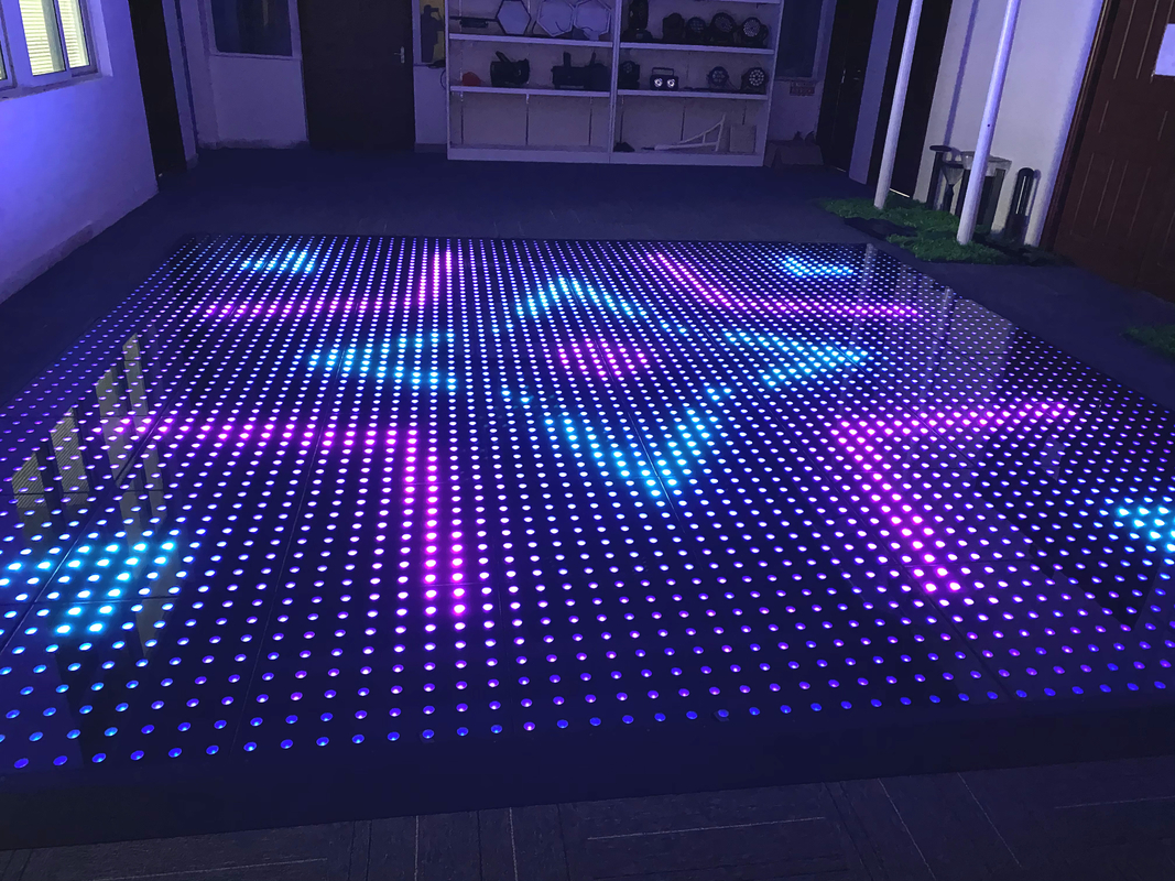 15W RGB LED Сцена Танцевальный пол ABS Жилье Для клуба