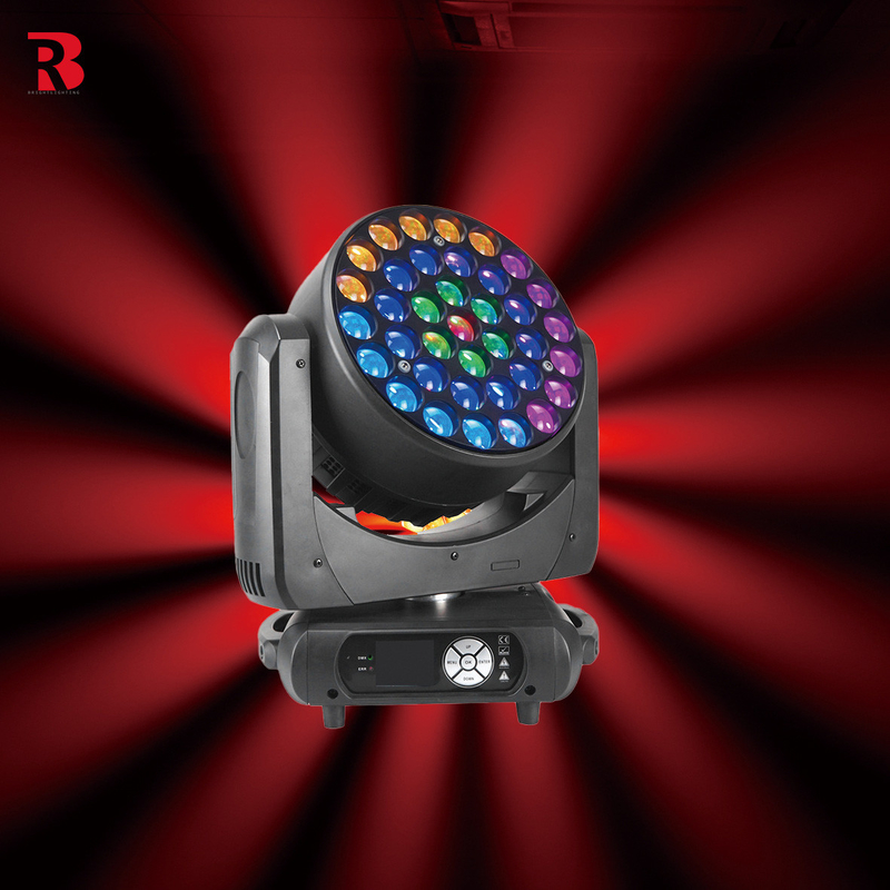 37*15W LED RGBW Infinite Mixture LCD LED Moving Head Light Для дискотеки и церкви