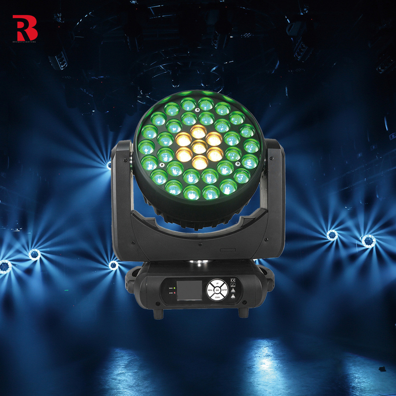 37*15W LED RGBW Infinite Mixture LCD LED Moving Head Light Для дискотеки и церкви
