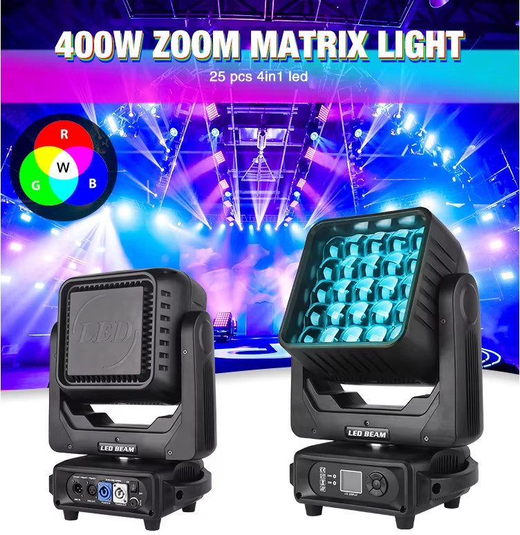 Бесконечное вращение матрицы луча пикселя движущейся головы свет dj 5x5 dmx светодиодной матрицы свет
