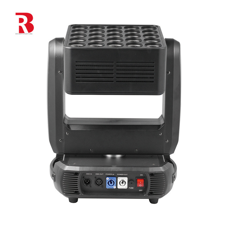 25 X 10W RGBW 4in1 светодиодный матричный передвижной фонарь для профессионального освещения сцены