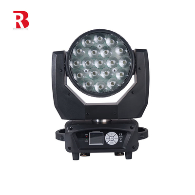 19*15W RGBW 4in1 LED Beam Wash LED Zoom Function Движущаяся головка светового фонаря